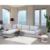 Atelier del Sofa Ugaona garnitura Loop 14 95x85x332cm Svetlosiva