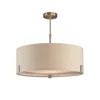 Endon 95834 - Luster na štapu HAYFIELD 3xE27/40W/230V mat hrom/bež