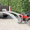 Sklopiva rampi za motocikle 340 kg po rampi 2 pcs Srebrno