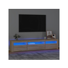 TV ormarić s LED svjetlima boja hrasta sonome 195x35x40 cm