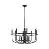 Kichler KL-CAPITOL-HILL12-BLK-Luster na lancu CAPITOL HILL 12xE14/40W/230V crna