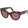 TOM FORD Ženske naočare za sunce Lucilla 0FT1064 52S59, Braon