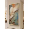 Wallity Dekorativna uramljena slika, 70x33cm, Šarena