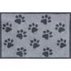 wash+dry PREDPRAŽNIK Paws Grey 40/60 cm potiskano siva