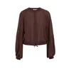 WE Fashion Bluza temno rjava