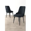 Hanah Home Set stolica Newa, 46x94x46 cm, 2 komada, Antracit-crna
