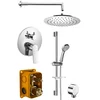 SCHMITZ Concealed Shower Set with a single lever Mixer Tap, 2 Outlets, Chrome - Chrome - Bruckner - SCHMITZ - 72 - Medeninasti - Vzvod - Krožni - Vrtljivo - 14