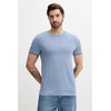 TOMMY HILFIGER Majica  golobje modra / brusnica / črna / bela