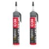 shumee CX80 HYBRICX Univerzalno tesnilo - avtomobilsko lepilo črne barve 210 g x 2