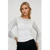 Trend Alacati Stili Ženska bluza dugih rukava Alc-X12965, Bela