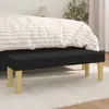 Vidaxl vidaXL Klop, črna, 100x30x30 cm, oblazinjena s tkanino