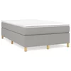VIDAXL box spring posteljni okvir (120x200cm, blago), svetlo siv