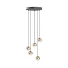 Open Design OR85518 - LED luster na sajli BOLICINA 5xLED/5W/230V zlatna/crna