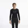 Sergio Tacchini Ski majica za dečake Troy, Dugih rukava, Crna