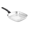 Grill frying pan, stainless steel, 28 x 28 cm, Elite - Monix