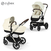 cybex® otroški voziček 2v1 eos™ lux seashell beige (taupe frame)