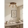 Opviq Luster Nur C, IP20, 3 x GU10 Max, 10W, Braon