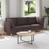Modularni set sofe sa skladištem 3 pcs Tamno smeđa Tkanina