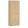 Vidaxl Visoka komoda sonoma hrast 69,5x34x180 cm inženirski les