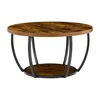 VEVOR Kavni mizica 805x805x44 cm rjava