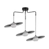 Luster na sajli SOL 3xE27/60W/230V crne boje