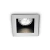 Ideal Lux - Ugradno svetlo FUNKY 1xGU10/50W/230V 9x9 cm mat hrom