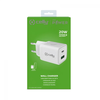 Celly punjač 20W PD USB-A + USB-C bela