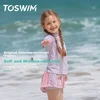 Toswim Dvodelni kupaći kostim za devojčice, Ljubičasti