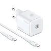 MOXOM Kućni punjač MX-HC164 PD Type-C na Type-C, 20W, Beli