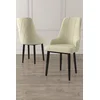 Hanah Home Set stolica Trex, 46x95x42 cm, 2 komada, Krem-crne