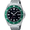 CASIO moška ročna ura MDV-107D-3AVEF, zelena