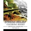 Stress Relief Coloring Books GRAYSCALE Landscape for Adults Volume 3