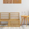 Srednja sofa za van Čvrsto drvo akacije Bijela 63 x 59 x 73 cm
