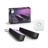 Philips - Komplet 2x LED RGB prigušiva stona lampa Hue PLAY WACA 6W/230V + Hue Bridge