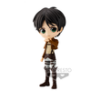 Bandai Banpresto Attack On Titan - Qposket - Eren Yeager A - Figurica 14 cm, črna, ena velikost, (20838711)