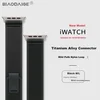 Biaodaige Zamenska narukvica za pametne satove za Apple Watch, Crna