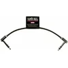 Ernie Ball Flat Ribbon Stereo Patch Cable Črna 15 cm Kotni - Kotni