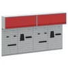 Set ormara za alate 6 pcs Crvena Čelik s prahom premazan