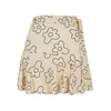 Womens viscose Mini Skort soft seagrass flower