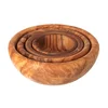 AtmoWood Komplet majhnih skled iz oljčnega lesa - 4 kos