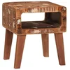 Vidaxl Stranska miza Rjava 40 x 32 x 46 cm Trdna obnovljena les