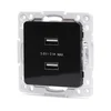 Aigostar - USB utičnica bez okvira 2x USB-A crna
