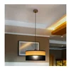 Luster na sajli ALBA 1xE27/15W/230V, prečnik 40 cm, crna/braon