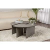 HANAH HOME Sto za dnevnu sobu Moira Concrete Grey