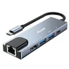 Xwave 5 in1 adapter TIP-C na HDMI/USB3.0/PD/RJ-45/Port replikator