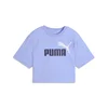 Essentials 2 Colour No. 1 PUMA Logo Short Length Tee Youth, Age, Intense Lavender, 5-6Y