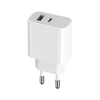 MAXLIFE MXTC-05 Punjač 20W 1x USB-C 1x, USB 20W, PD QC, Beli