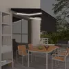 Automatska tenda s roletom i senzorom LED 3,5 x 2,5 m antracit