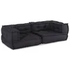 Modularna sofa s 2 sjedišta Antracit 140x70x36 Tkanina
