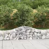Lučne gabionske košare 9 kom 200x30x40/60 cm pocinčano željezo